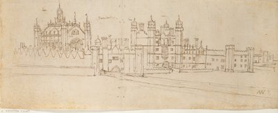 Die Kapelle und das Torhaus des Hampton Court Palace, ca. 1550-1560 von Anthonis van den Wyngaerde
