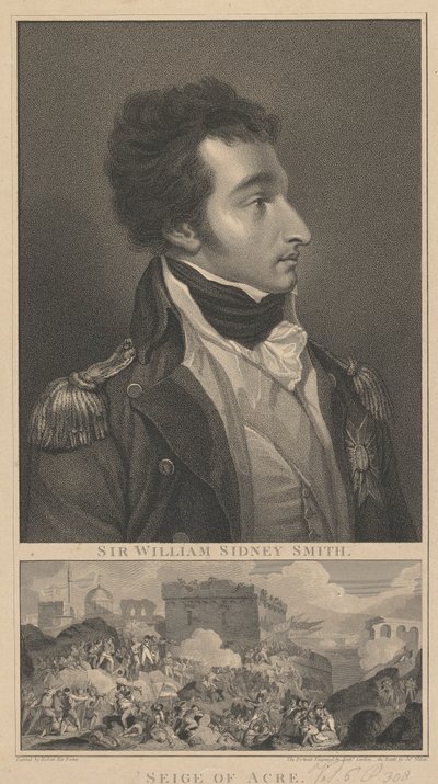 Admiral William Sidney Smith und die Belagerung von Acre von Anthony Cardon