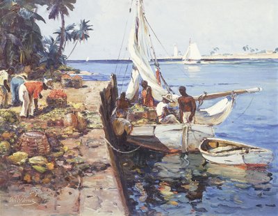 Die Landungsbrücke, Nassau, Bahamas von Anthony Thieme