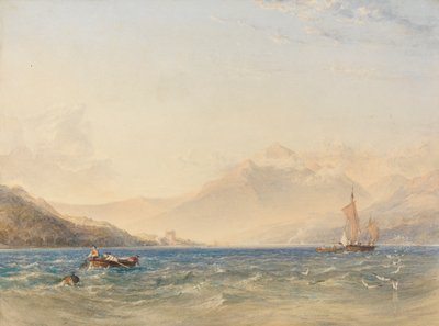 Das Ende von Loch Fyne, mit Dindarra Castle von Anthony Vandyke Copley Fielding