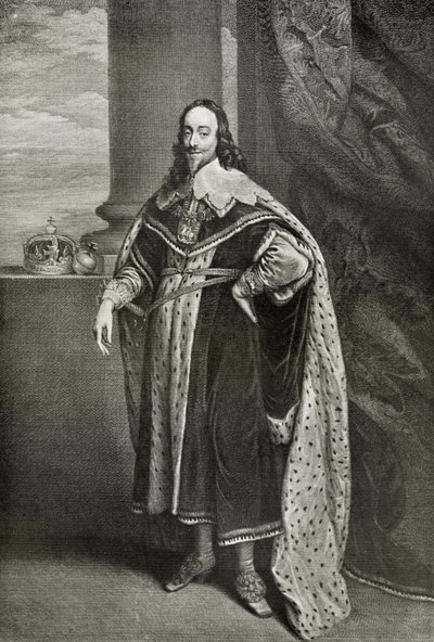 Charles I., graviert von Sir Robert Stange, aus 