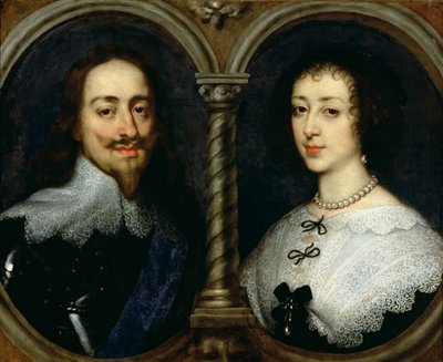 Karl I. von England (1600-49) und Königin Henrietta Maria (1609-69) von Anthony van Dyck