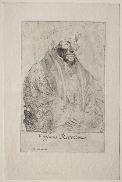 Desiderius Erasmus von Rotterdam von Anthony van Dyck