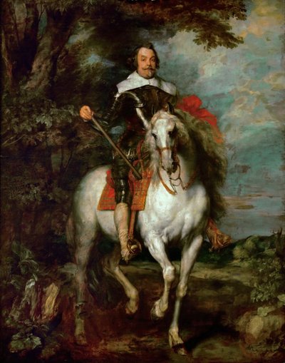 Reiterporträt von Francisco de Moncada 1586-1635, Marquis von Aytona und Graf von Ossuna von Anthony van Dyck