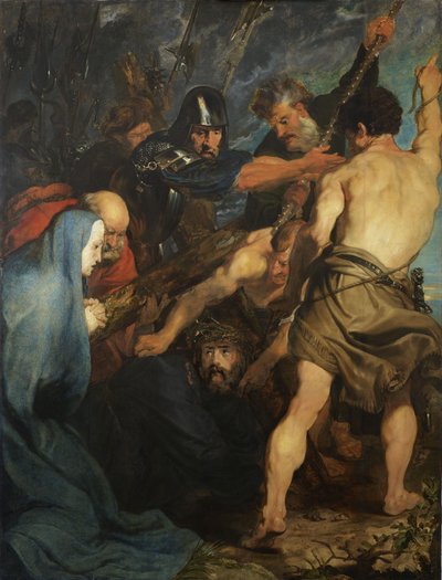 Jesus Christus trägt das Kreuz von Anthony van Dyck