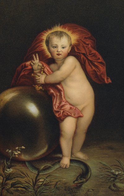 Jesus zertritt die Schlange von Anthony van Dyck