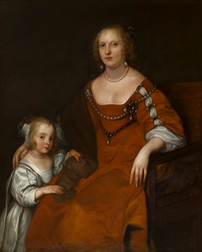 Porträt von Margaret Howard, Countess of Carlisle (1618-1664) und Lady Diana Russell, die Lady Allington wurde (1652-1701) von Anthony van Dyck
