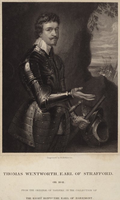 Porträt von Thomas Wentworth, Earl of Strafford von Anthony van Dyck
