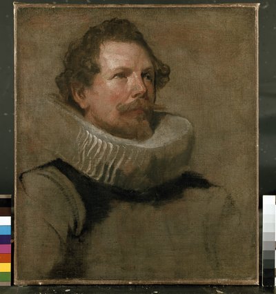 Porträt eines Mannes mit Mühlsteinkragen, 17. Jahrhundert von Anthony van Dyck