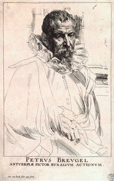 Porträt des Künstlers Pieter Bruegel der Jüngere, 1564-1636, frühes 17. Jahrhundert von Anthony van Dyck