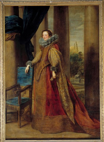 Vermutetes Porträt der Marquise Geromina Spinola Doria aus Genua von Anthony van Dyck