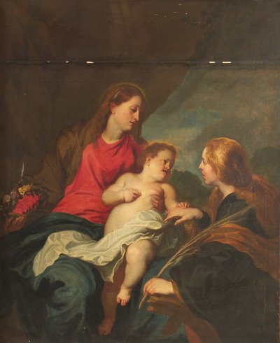Die mystische Hochzeit der heiligen Katharina von Alexandria von Anthony van Dyck