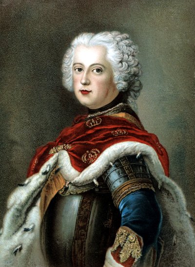 Friedrich II. der Große, König von Preußen von Antoine (after) Pesne