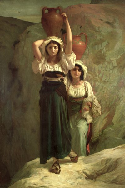 Die Mädchen von Alvito, 1855 von Antoine Auguste Ernest Herbert or Hebert