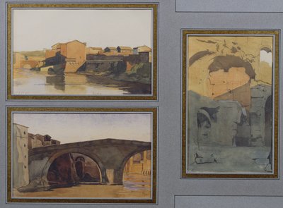 Der Tiber, Cloaca Maxima und Ponte Rotto von Antoine Auguste Ernest Herbert or Hebert