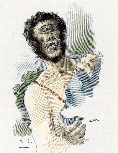 Odyssee von Homer: Der Zyklop Polyphem von Antoine Calbet