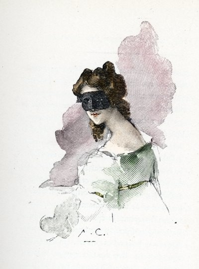 Porträt einer mysteriösen Geliebten von Napoleon I., genannt die Dame von Saint-Cloud von Antoine Calbet