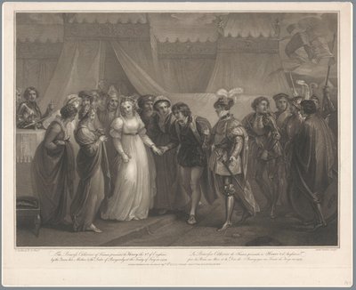 Catherine von Valois und König Heinrich V. von England, 1420 von Antoine Cardon