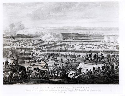 Die Schlacht von Austerlitz in Mähren, 2. Dezember 1805, graviert von Antonio Verico (geb. um 1775) von Antoine Charles Horace Vernet