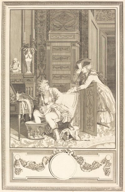 Das Fußbad (Le bain des pieds) von Antoine Cosme Giraud after Antoine Borel