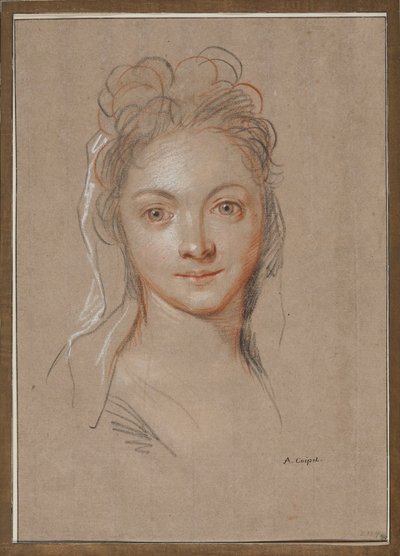 Junge Frau, frontal von Antoine Coypel