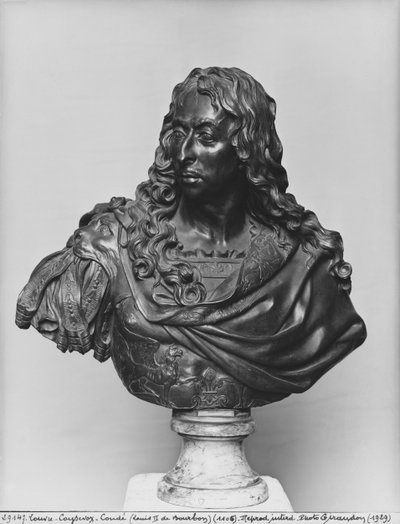 Büste von Louis II. Prinz von Bourbon, bekannt als Le Grand Condé von Antoine Coysevox
