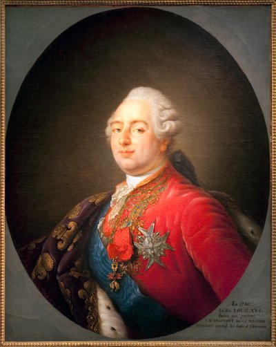Porträt von Ludwig XVI. (1754-1793), König von Frankreich. Gemälde aus der Werkstatt von Antoine Francois Callet (1741-1823). 1786. Maße: 0,915 x 0,730 m. Paris, Musee Carnavalet von Antoine Francois (after) Callet