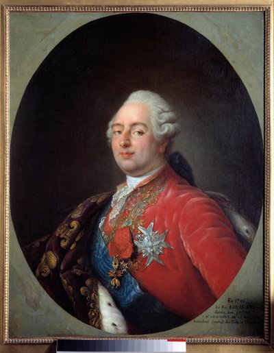 Porträt von Ludwig XVI. (1754-1793), König von Frankreich. Gemälde aus der Werkstatt von Antoine Francois Callet (1786) von Antoine François Callet