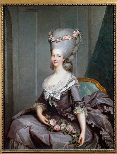 Porträt von Marie Thérèse Louise de Savoie Carignan, Prinzessin de Lamballe von Antoine François Callet