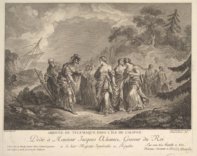 Ankunft des Telemach bei der Insel der Kalypso von Antoine Jean Duclos