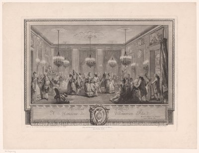 Marie Antoinette: Die Königin der Mode: Ball im Haus von Monsieur de Villemorien von Antoine Jean Duclos