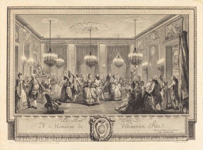 Der kostümierte Ball von Antoine Jean Duclos after Augustin de Saint Aubin