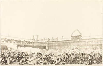 Der Tag des 10. August 1792 von Antoine Jean Duclos after Charles Monnet