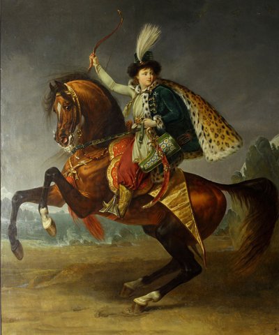 Reiterporträt von Prinz Boris Nikolajewitsch Jussupow 1794-1849, 1809 von Antoine Jean Gros