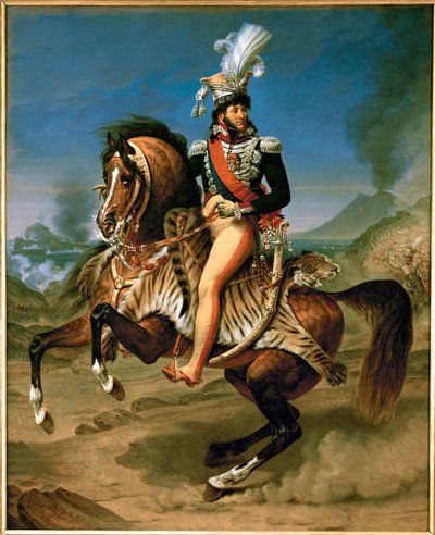 Joachim Murat, König von Neapel, Marschall von Frankreich, zu Pferd von Antoine-Jean Gros