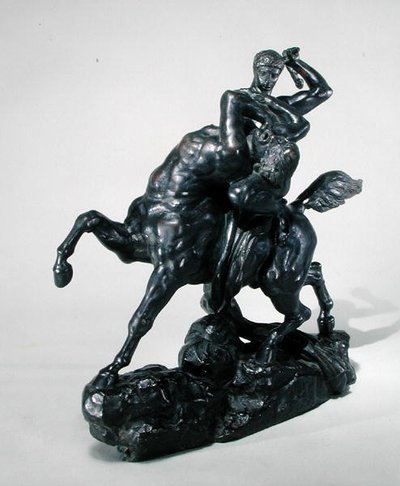 Theseus kämpft gegen den Zentauren Bienor von Antoine Louis Barye
