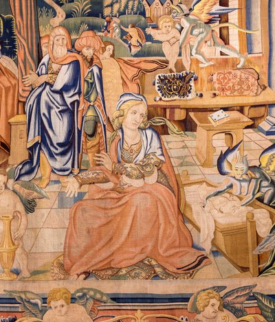 Der Teufel nimmt St. Stephan aus seiner Wiege von Antoine Olivier
