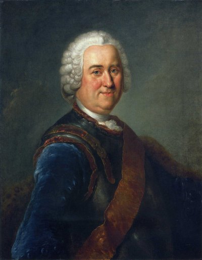 Porträt von Feldmarschall James Keith von Antoine Pesne