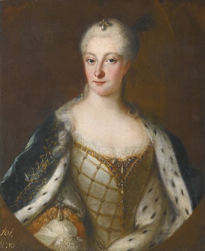 Porträt von Henriette Maria von Brandenburg-Schwedt von Antoine Pesne School