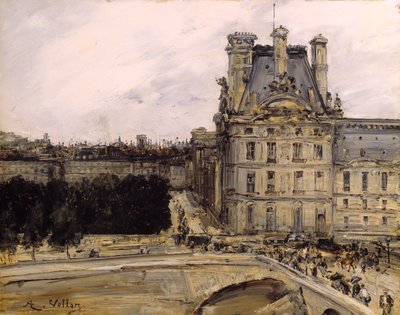 Eine Ecke des Louvre von Antoine Vollon