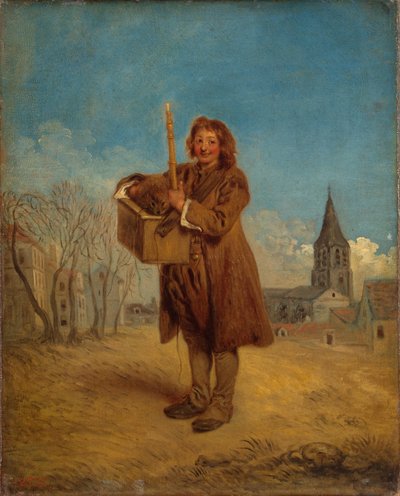 Savoyarde mit Murmeltier, auch bekannt als „Das Murmeltier“ von Jean Antoine Watteau