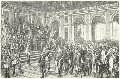 Wilhelm I. von Preußen zum Kaiser von Deutschland in Versailles ausgerufen von Anton Alexander von (after) Werner