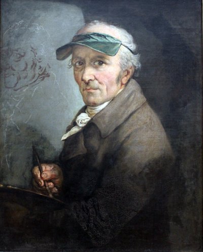 Selbstbildnis mit Augenschirm von Anton Graff