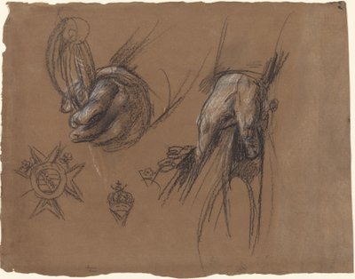 Hände, die ein Schwert und einen Dreispitz halten von Anton Graff