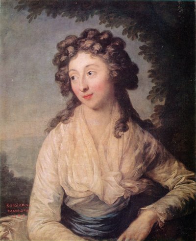 Porträt von Konstancja Rzewuska von Anton Graff