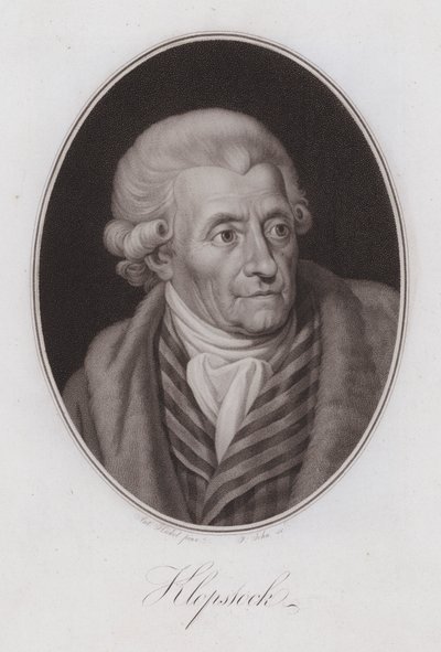 Friedrich Gottlieb Klopstock, deutscher Dichter von Anton Hickel