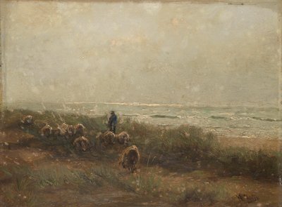 Landschaft mit Schäfer am Meer von Anton Mauve