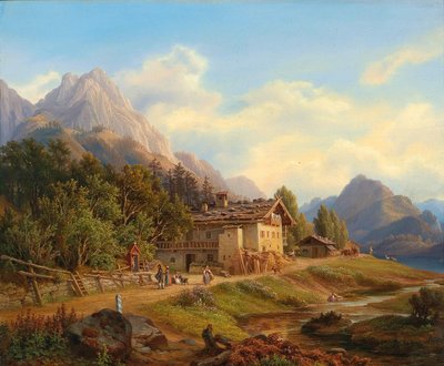 Partie am Hintersee in der Ramsau bei Berchtesgaden von Anton Schiffer