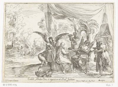 Abraham empfängt die drei Engel von Anton van der Borcht