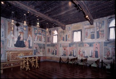 Gesamtansicht des Lebens von St. Francesca Roman (Fresko) von Antoniazzo Romano